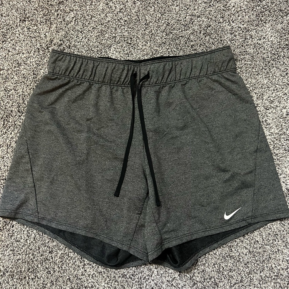 Nike Gray Athletic Shorts with Elastic Waistband